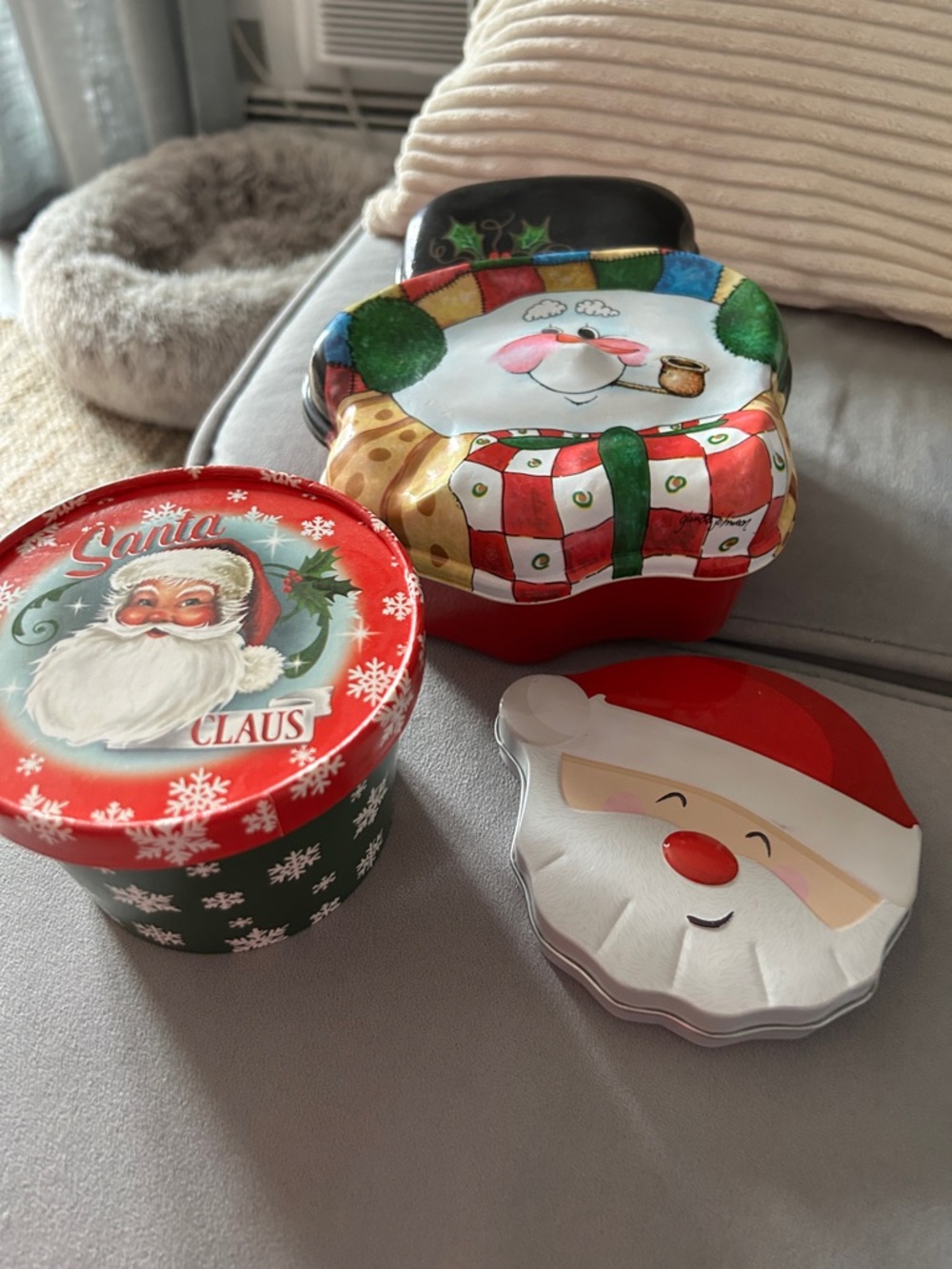 Holiday Tin & Gift Card Holder Set - Lot of 3